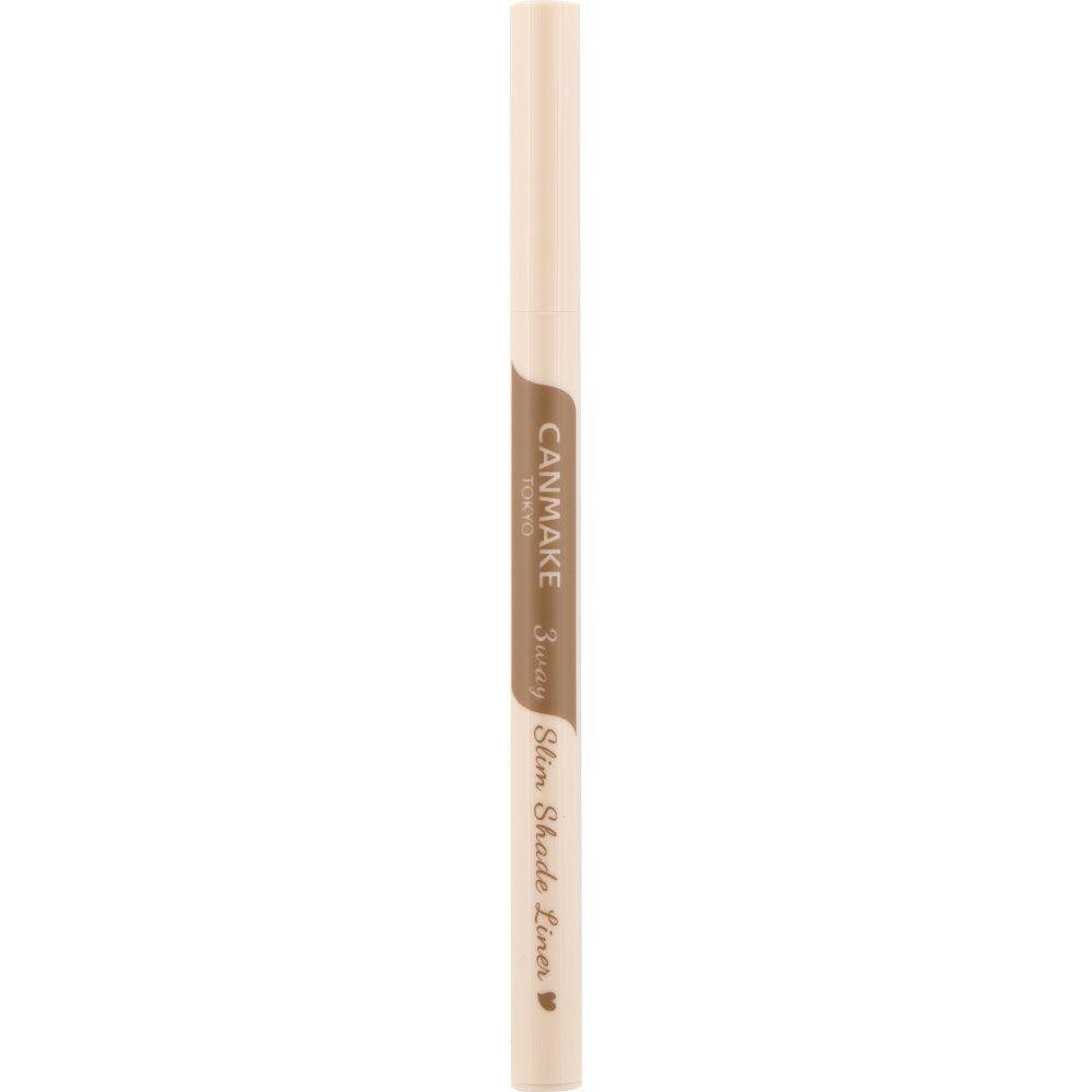 Canmake 3-way Slim Shade Liner Eyebrow Pencil 02 Ash Brown 0.72ml