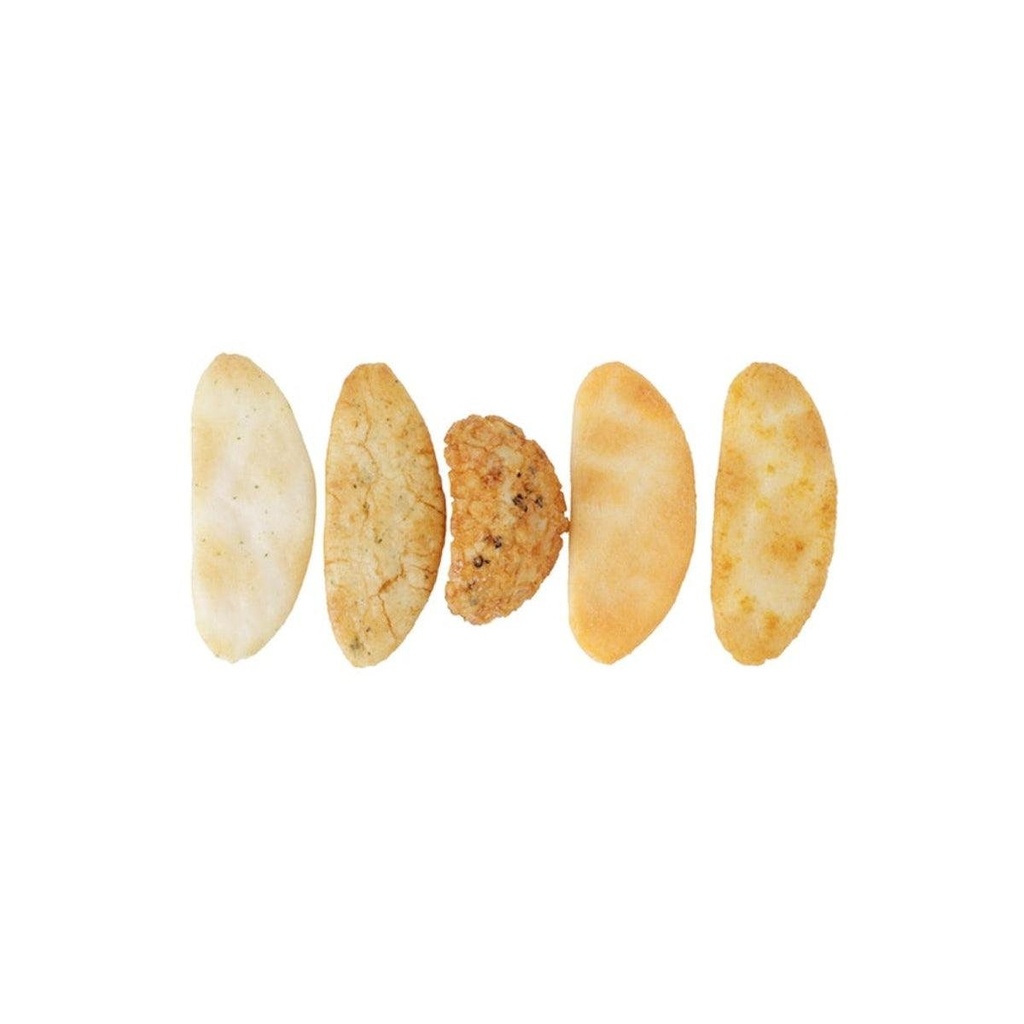 Befco Bakauke Senbei Rice Crackers 5 Flavors Assortment (Pack of 3 Bags)