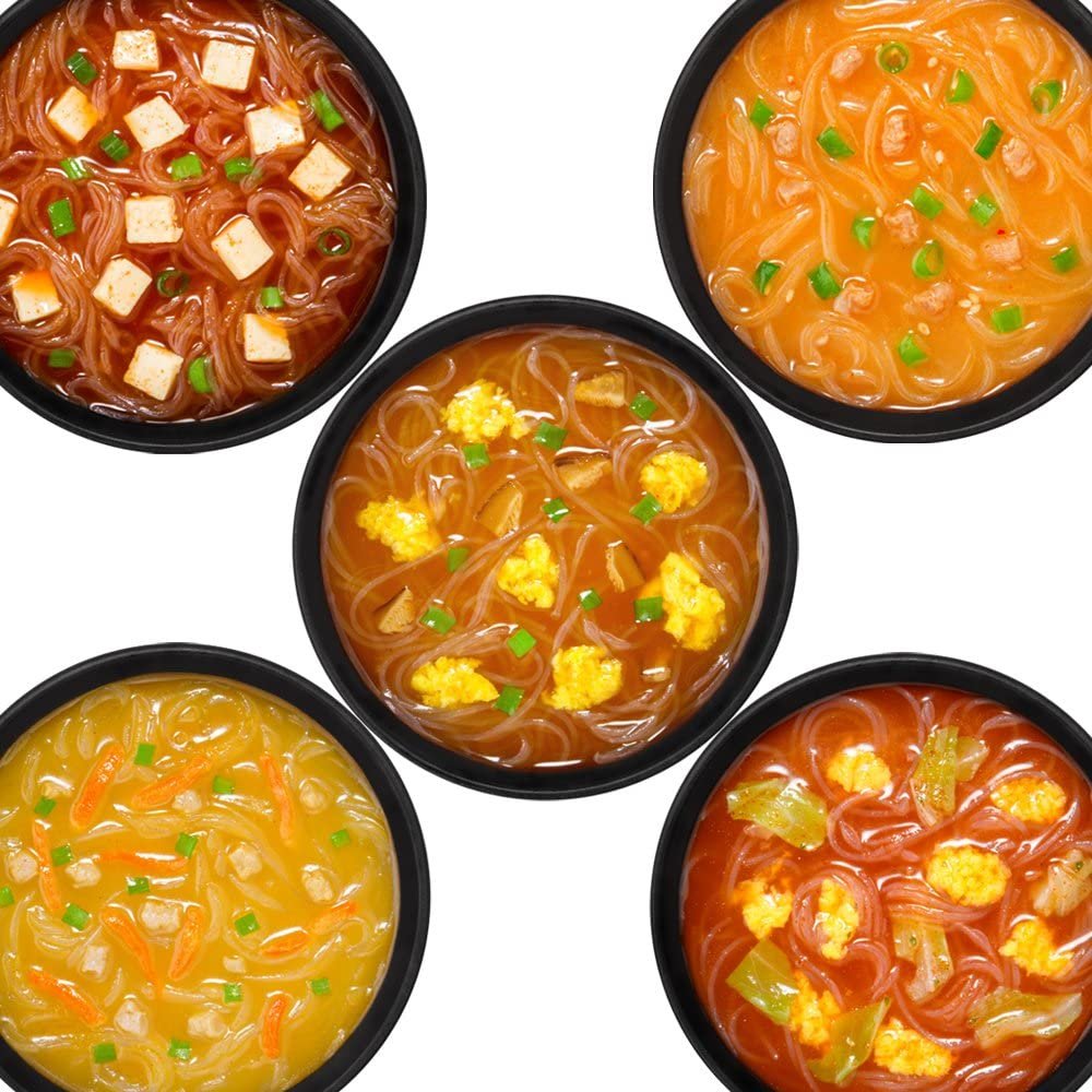 Hikari Miso Instant Hot and Spicy Harusame Soup Assortment 10 Packets
