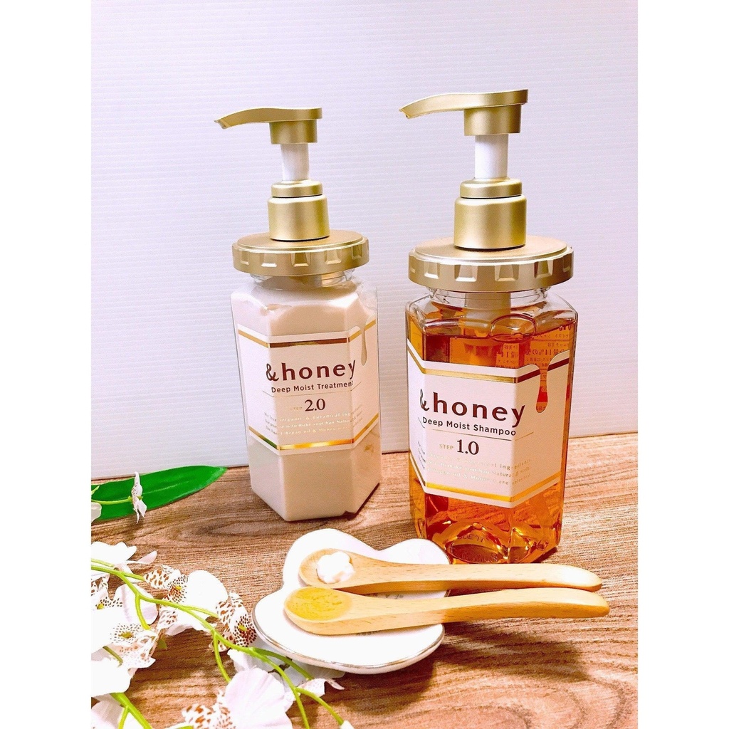 &honey Deep Moist Treatment 2.0 (Japanese Honey Hair Conditioner) 445g