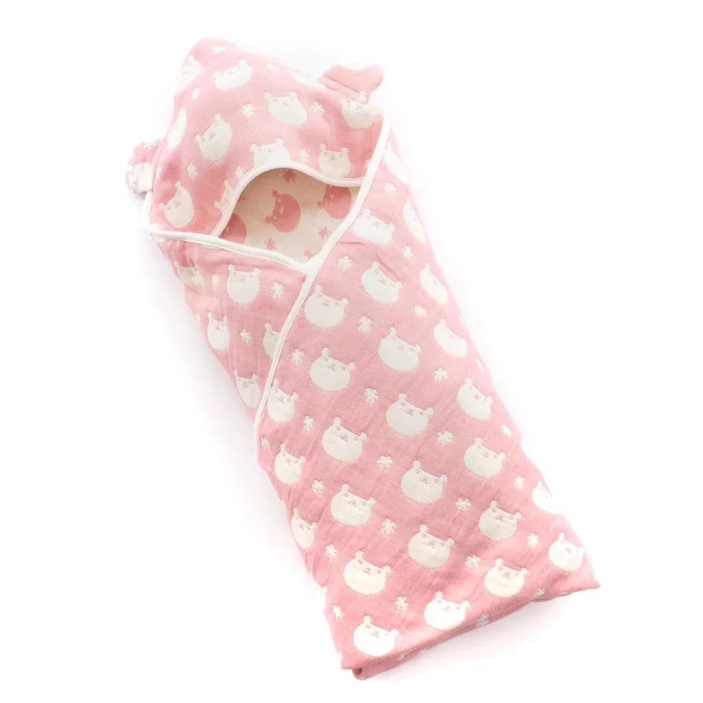 Hartwell Imabari 6-Layer Muslin Swaddle Baby Blanket With Hood 80cm
