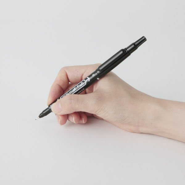 Zebra Mckee Marking Pen Dual Fine Point Black Markers 5 Pieces