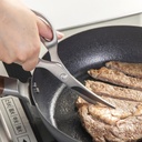 Shimomura Forged Stainless Steel Detachable Curved Kitchen Scissors