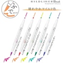 Zebra Mildliner Highlighter Markers Bright Colors WFT8-5C-HC-N