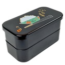 Hakoya Two Tier Itadakimasu Bento Box Men's Large Size Lunch Box 52607