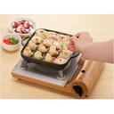 Ikenaga Cast Iron 16-Ball Takoyaki Pan (IH Compatible)