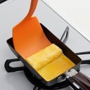 Shimomura Heat-Resistant Flexible Kitchen Spatula Nylon Turner Orange