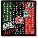 Kenema Furoshiki Nanten Hachiki Small Black Cotton Wrapping Cloth 50cm