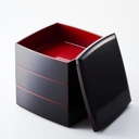 Isuke Three Tier Bento Box Traditional Lacquerware Lunch Box 18cm